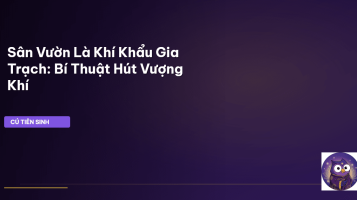 phong thủy sân vườn