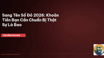 chi phí sang tên sổ đỏ 2026
