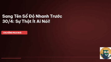 sang tên sổ đỏ