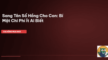 sang tên sổ hồng