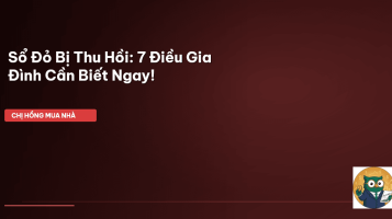 sổ đỏ bị thu hồi