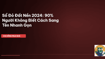 sổ đỏ đất nền
