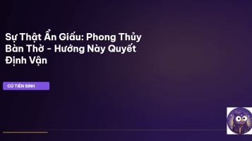 phong thủy bàn thờ