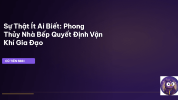 phong thủy nhà bếp