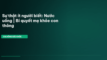 uống nước mang thai