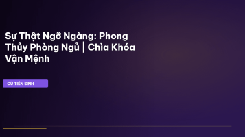 phong thủy phòng ngủ