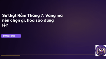 Vàng mã Rằm Tháng 7