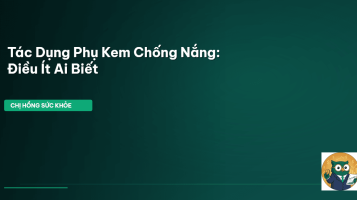 tác dụng phụ kem chống nắng