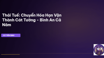 giải hạn thái tuế