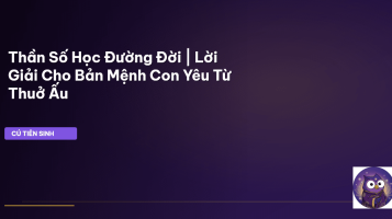 thần số học đường đời cho bé