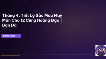 màu sắc may mắn tháng 4