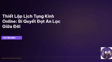 thiết lập lịch tụng kinh online