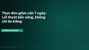thực đơn giảm cân