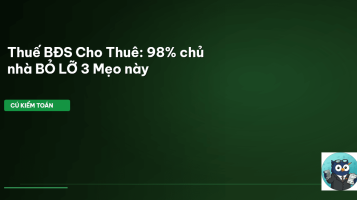 thuế cho thuê bất động sản