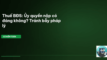 ủy quyền nộp thuế BĐS