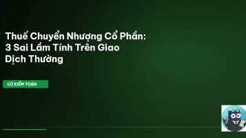 thuế chuyển nhượng cổ phần