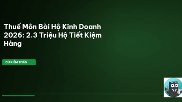 thuế môn bài hộ kinh doanh 2026