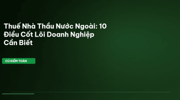 thuế nhà thầu nước ngoài