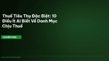 thuế tiêu thụ đặc biệt