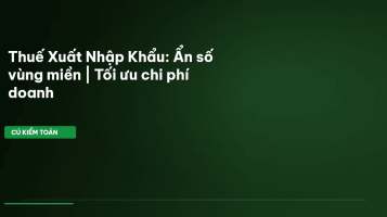 thuế xuất nhập khẩu