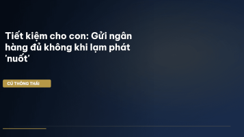 tiết kiệm cho con
