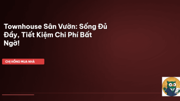 townhouse sân vườn