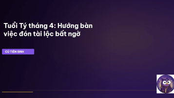 phong thủy tuổi tý