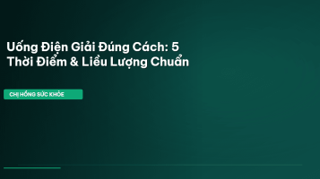 uống điện giải