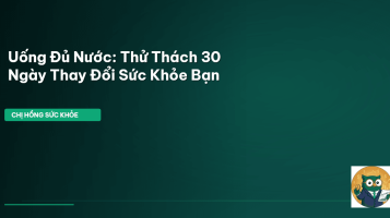 uống đủ nước