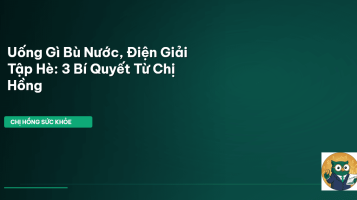 bù nước điện giải