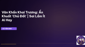 Văn khấn khai trương