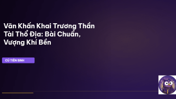 văn khấn khai trương