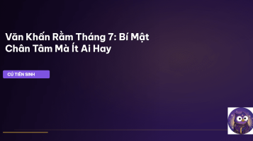 Văn Khấn Rằm Tháng 7