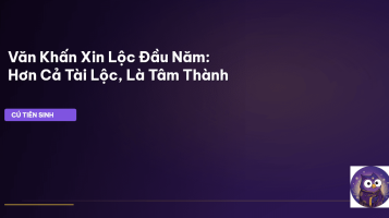 văn khấn xin lộc đầu năm