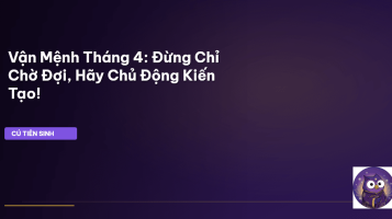 cải thiện vận mệnh tháng 4