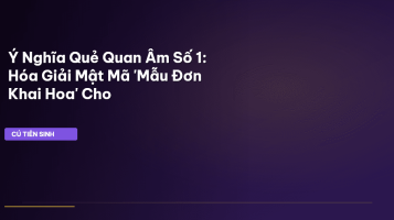 ý nghĩa quẻ quan âm số 1