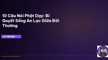 câu nói phật dạy