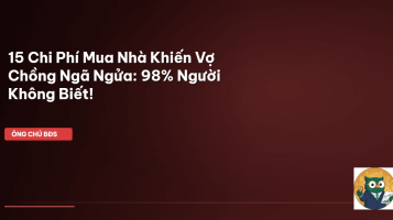 chi phí mua nhà