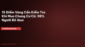 mua chung cư cũ