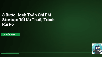 hạch toán chi phí startup