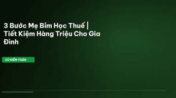 mẹ bỉm sữa học thuế