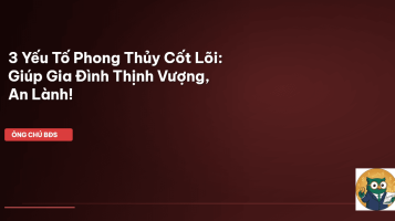 phong thủy mua nhà