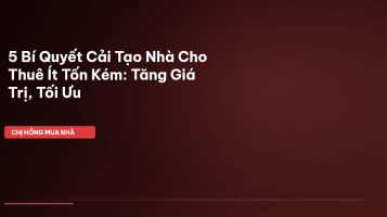 cải tạo nhà cho thuê
