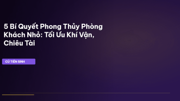 phong thủy phòng khách nhỏ
