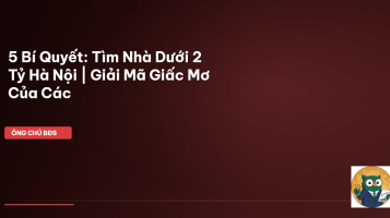 nhà dưới 2 tỷ hà nội