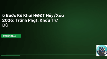kê khai hóa đơn điện tử hủy