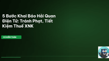 khai báo hải quan điện tử