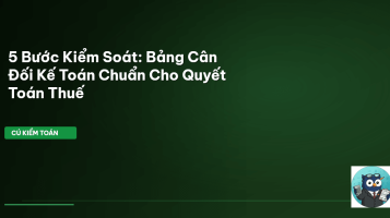 bảng cân đối kế toán