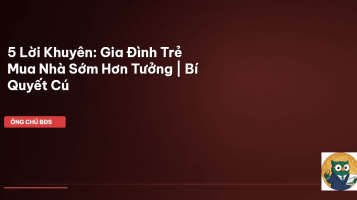 mua nhà sớm hơn
