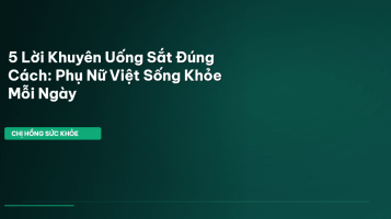 uống sắt đúng cách